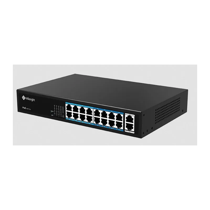 Milesight MS-S0216-GL switch 16 porte PoE + 2 uplink