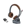 Ezlight M890 Cuffia bluetooth stereo con base e dongle bluetooth USB-A grigia