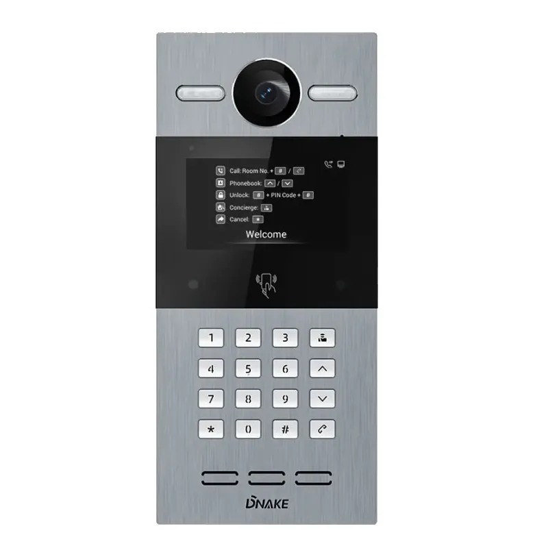 Dnake S215/F Videocitofono IP da incasso con display tastiera 3 relè