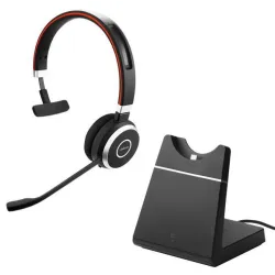 Jabra Evolve 65 serie SE, UC Mono con Sede di ricarica e Nano Dongle USBn Link380a