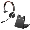 Jabra Evolve 65 serie SE, UC Mono con Sede di ricarica e Nano Dongle USBn Link380a