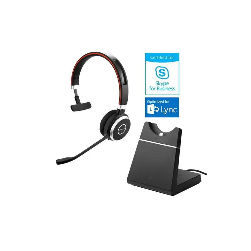 Jabra Evolve 65 serie SE, MS Mono con Sede di ricarica e Dongle USB