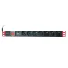 Multipresa da Rack 19'' 7 Posti con limitatore da sovratensioni   