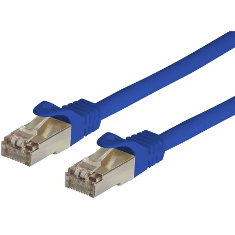 Cavo di Rete Patch in Rame Cat. 6A SFTP LSZH 0,25 m Blu