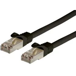 Cavo di Rete Patch in Rame Cat. 6A SFTP LSZH 0,5 m Nero