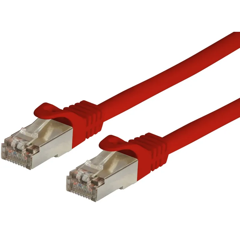 Cavo di Rete Patch in Rame Cat. 6A SFTP LSZH 15 m Rosso