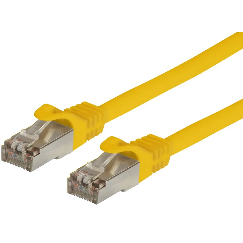 Cavo di Rete Patch in Rame Cat. 6A SFTP LSZH 15 m Giallo