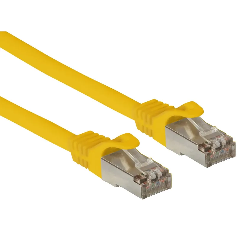 Cavo di Rete Patch in Rame Cat. 6A SFTP LSZH 15 m Giallo