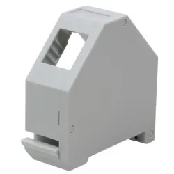 Adattatore keystone per Guida DIN espandibile in Plastica non schermato 