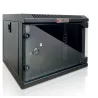 Armadio Rack 10'' a Muro 4 Unit&agrave; Pannelli Asportabili Nero