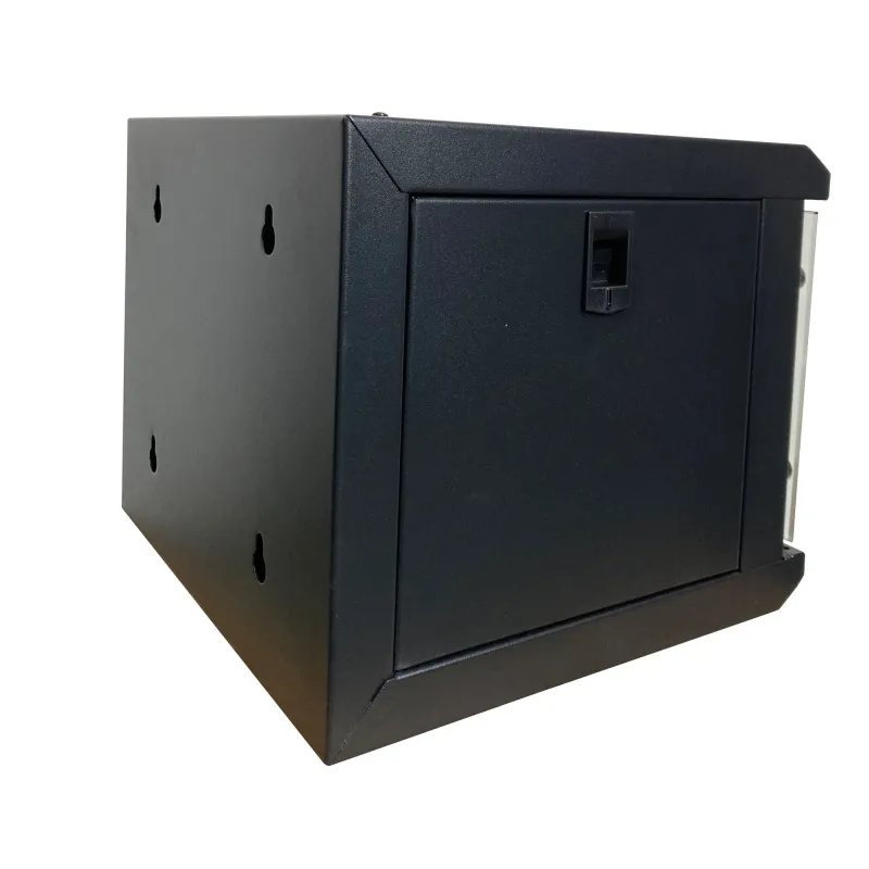 Armadio Rack 10'' a Muro 4 Unit&agrave; Pannelli Asportabili Nero