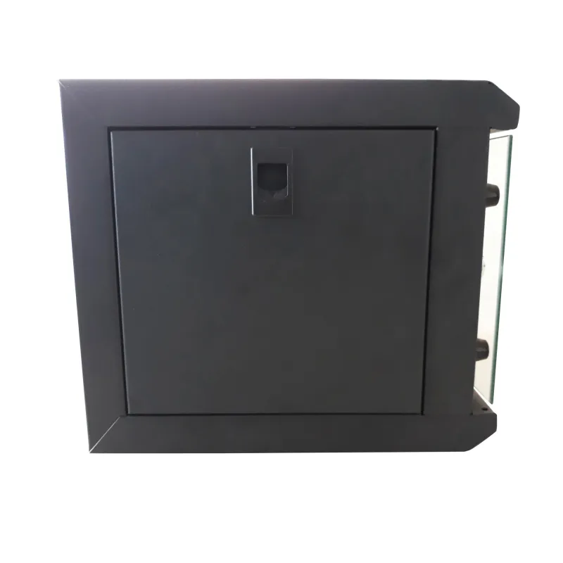 Armadio Rack 10'' a Muro 4 Unit&agrave; Pannelli Asportabili Nero