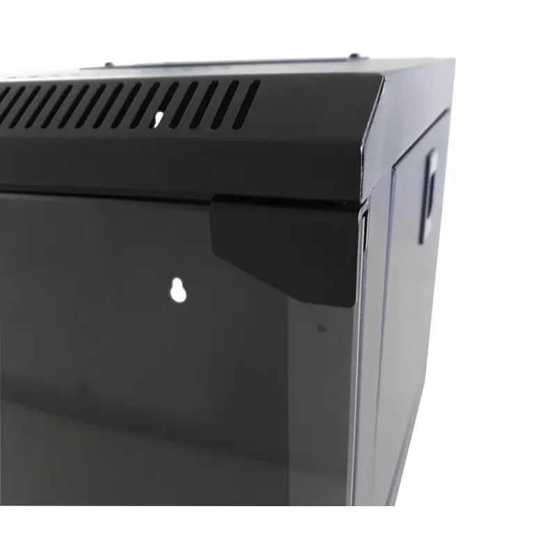 Armadio Rack 10'' a Muro 4 Unit&agrave; Pannelli Asportabili Nero