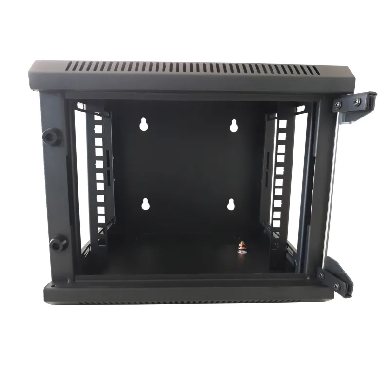 Armadio Rack 10'' a Muro 4 Unit&agrave; Pannelli Asportabili Nero
