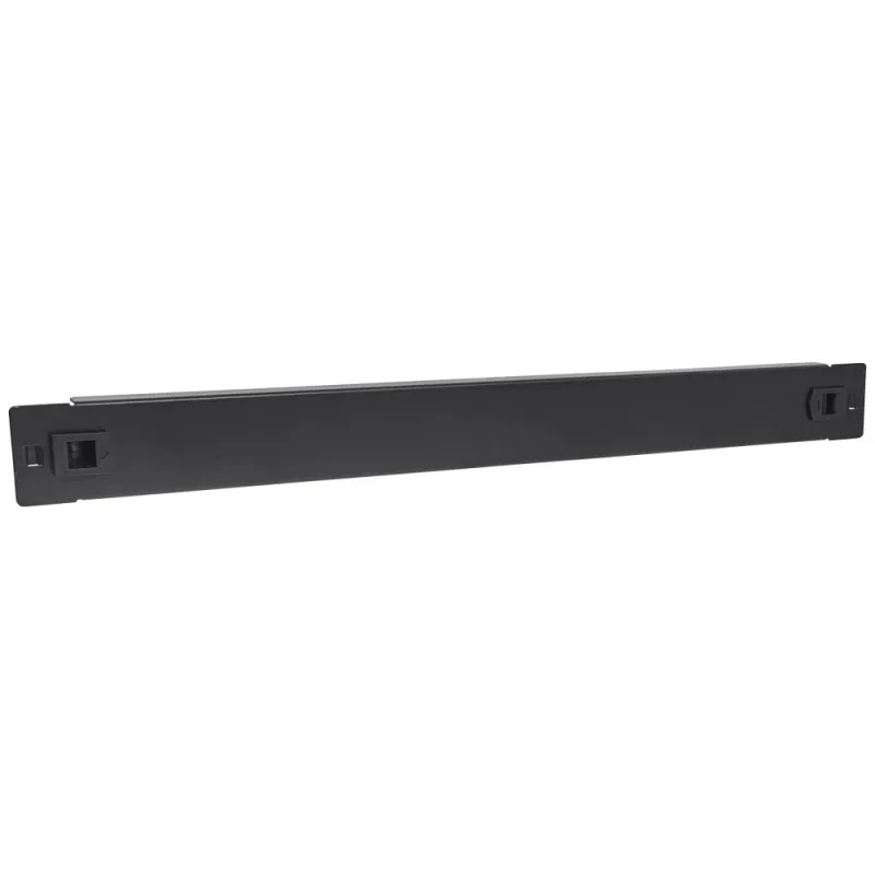  Pannello Cieco Toolless a Clip per Armadi Rack 19'' 1U Nero