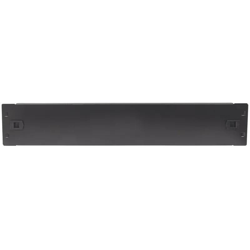 Pannello Cieco Toolless a Clip per Armadi Rack 19'' 2U Nero