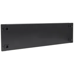 Pannello Cieco Toolless a Clip per Armadi Rack 19'' 3U Nero