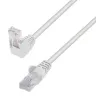 Cavo di Rete Patch Connettore Angolato 90&deg; CCA Cat. 5E UTP 0,5m Bianco
