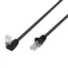 Cavo di Rete Patch Connettore Angolato 90&deg; CCA Cat. 5E UTP 3m Nero