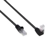 Cavo di Rete Patch Connettore Angolato 90&deg; CCA Cat. 5E UTP 5m Nero