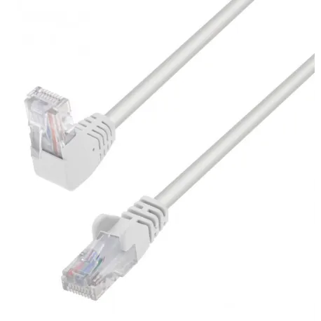 Cavo di Rete Patch Connettore Angolato 90&deg; CCA Cat. 5E UTP 10m Bianco