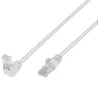 Cavo di Rete Patch Connettore Angolato 90&deg; CCA Cat. 5E UTP 10m Bianco