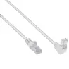 Cavo di Rete Patch Connettore Angolato 90&deg; CCA Cat. 5E UTP 10m Bianco