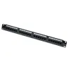 Pannello Patch UTP 24 Posti RJ45 Cat.6 con barra gestione cavi 