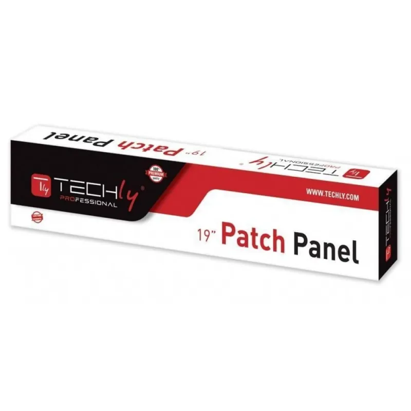 Pannello Patch UTP 24 Posti RJ45 Cat.6 con barra gestione cavi 