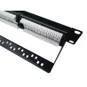 Pannello Patch UTP 24 Posti RJ45 Cat.6 con barra gestione cavi 
