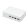 Scatola di connessione indoor FTTH per 4 fibre, 4 adattatori, IP20