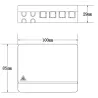 Scatola di connessione indoor FTTH per 4 fibre, 4 adattatori, IP20