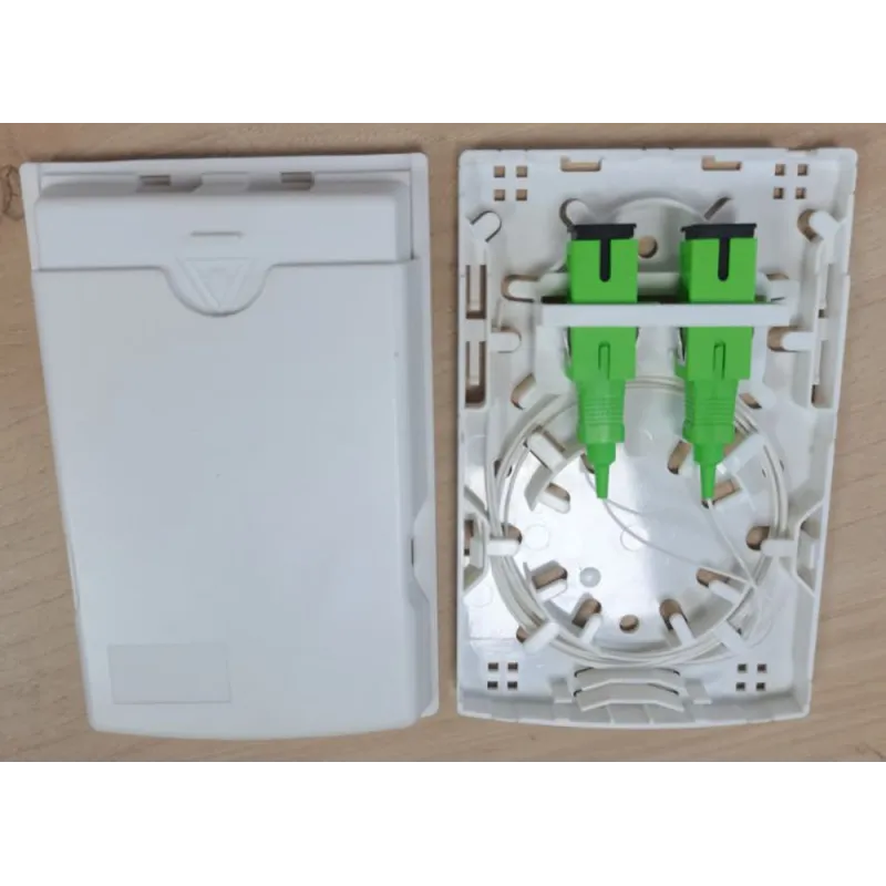 Scatola di Connessione Indoor FTTH per 2 fibre, 2 adattatori, IP20