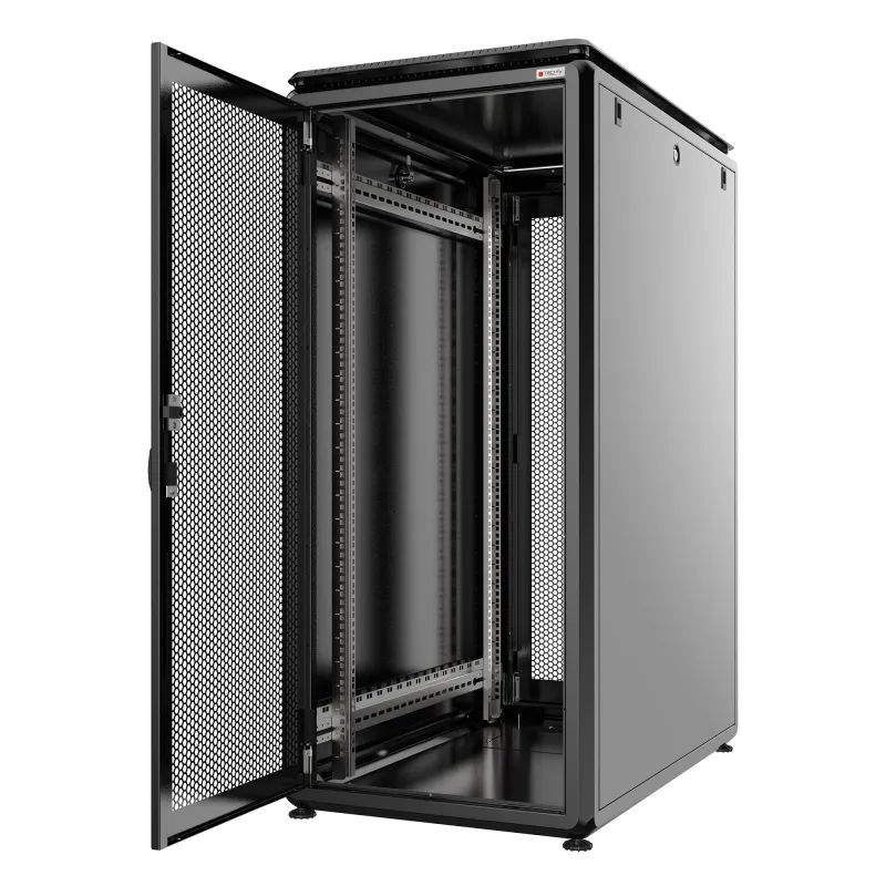 Armadio Server Rack 19'' 600x1000 42U Nero Serie Evolution Porta Grigliata