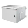 Armadio Rack 19'' a Parete 9U Grigio IP55 Porta Cieca prof. 600 mm