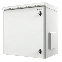 Armadio Rack 19'' a Parete 12U Grigio IP55 Porta Cieca prof. 600 mm