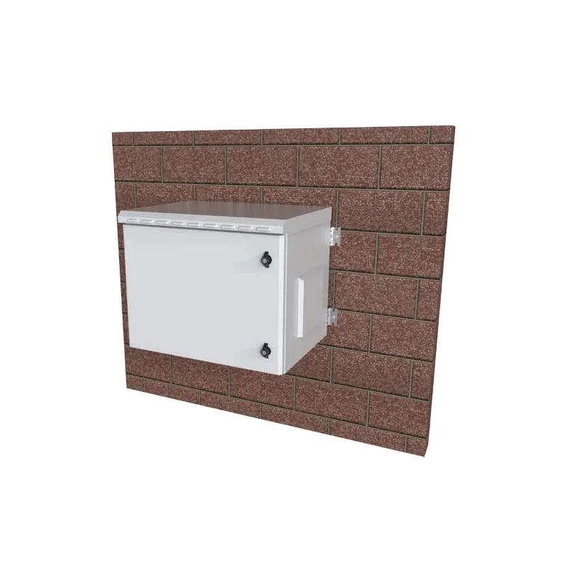 Armadio Rack 19'' a Parete 12U Grigio IP55 Porta Cieca prof. 600 mm