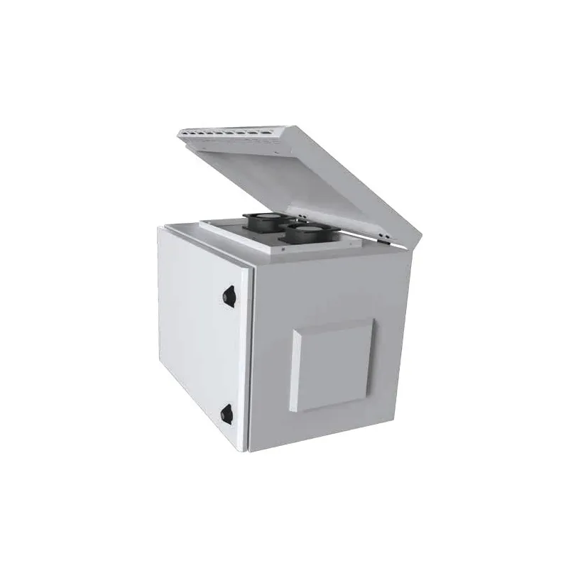 Armadio Rack 19'' a Parete 12U Grigio IP55 Porta Cieca prof. 450 mm