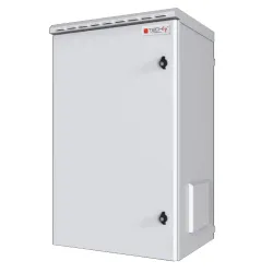 Armadio Rack 19'' a Parete 16U Grigio IP55 Porta Cieca prof. 450 mm