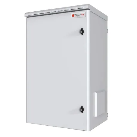 Armadio Rack 19'' a Parete 20U Grigio IP55 Porta Cieca prof. 450 mm