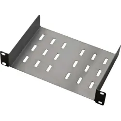 Mensola per Rack 10'' 150 mm 1U Nero 2 punti