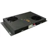 Kit di Ventilazione a Soffitto per Rack 19'' 2 Ventole Nero