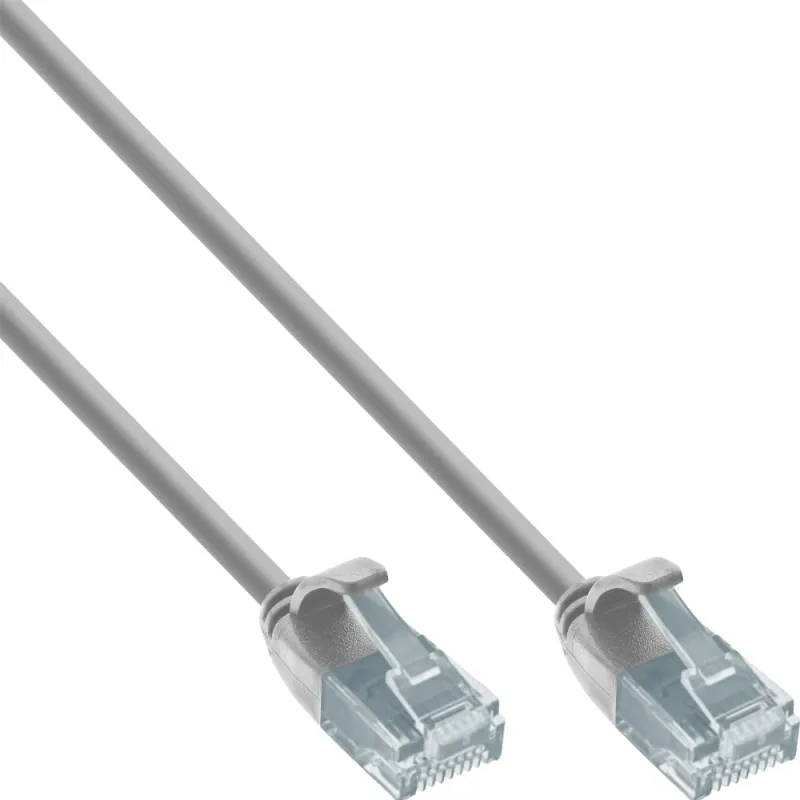 Cavo Patch di Rete Cat.6 UTP Slim 0,5m Grigio