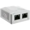 Presa a Muro con 2 Frutti RJ45 Cat.6 UTP Beige