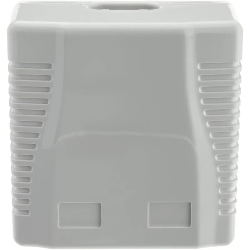 Presa a Muro con 2 Frutti RJ45 Cat.6 UTP Beige