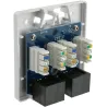 Presa a Muro con 2 Frutti RJ45 Cat.6 UTP Beige