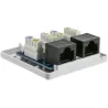Presa a Muro con 2 Frutti RJ45 Cat.6 UTP Beige