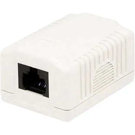 Presa a Muro con 1 Frutto RJ45 Cat.6 UTP Beige