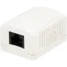 Presa a Muro con 1 Frutto RJ45 Cat.6 UTP Beige