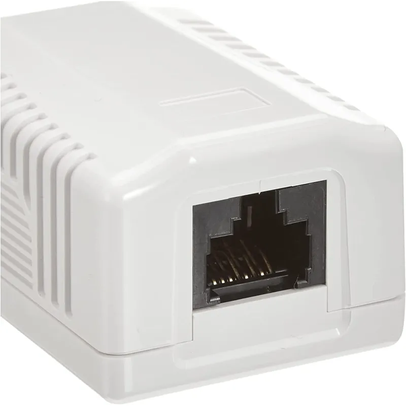 Presa a Muro con 1 Frutto RJ45 Cat.6 UTP Beige